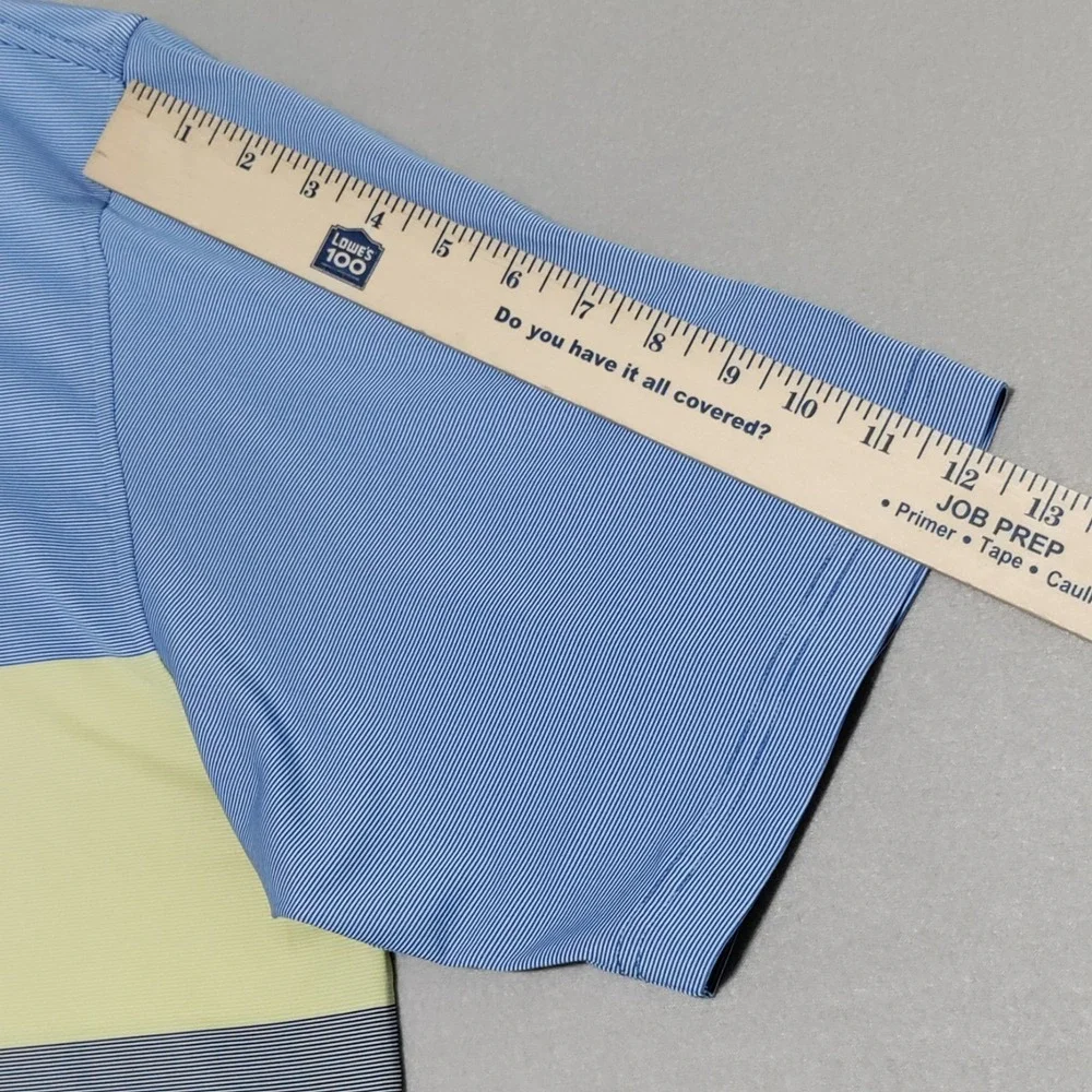 Footjoy Golf Polo The Players Men's XXL Striped Colorblock Performance Stretch - Picture 13 of 16